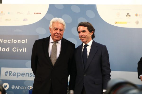 Felipe González Márquez y José María Aznar